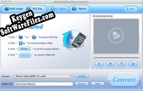 Pavtube DVD to iPhone Converter for Mac key generator