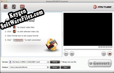 Pavtube MTS/M2TS Converter for Mac key generator