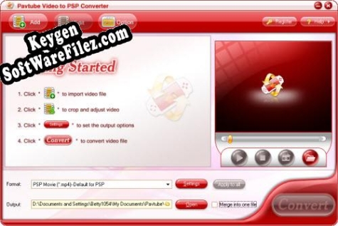 Pavtube Video to PSP Converter key free