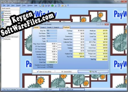 PayWindow Payroll System serial number generator