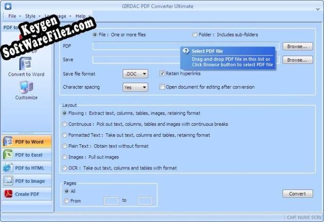 Key for PDF Converter Ultimate