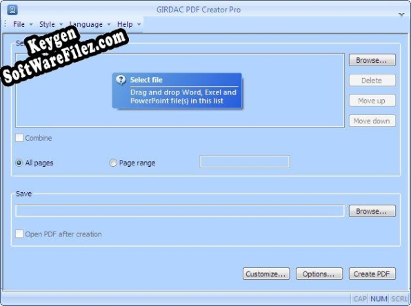 Activation key for PDF Creator Pro