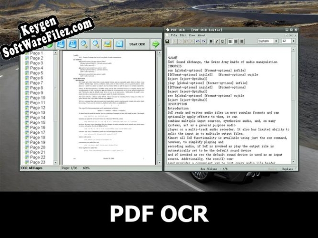 Free key for PDF OCR