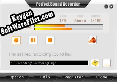 Key generator (keygen) Perfect Sound Recorder