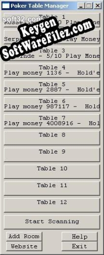 Poker Table Manager key generator