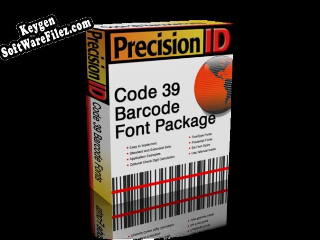 PrecisionID Code 39 Barcode Font Package activation key