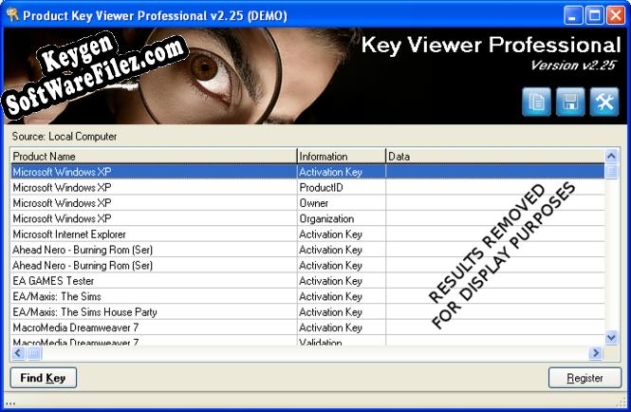 Product Key Viewer Professional key generator