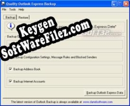 Quality Outlook Express Backup activation key