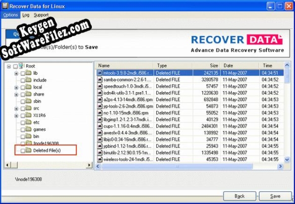 Key for Recover Data for Linux
