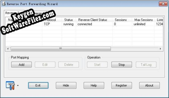 Free key for Reverse Port Forwarding Wizard