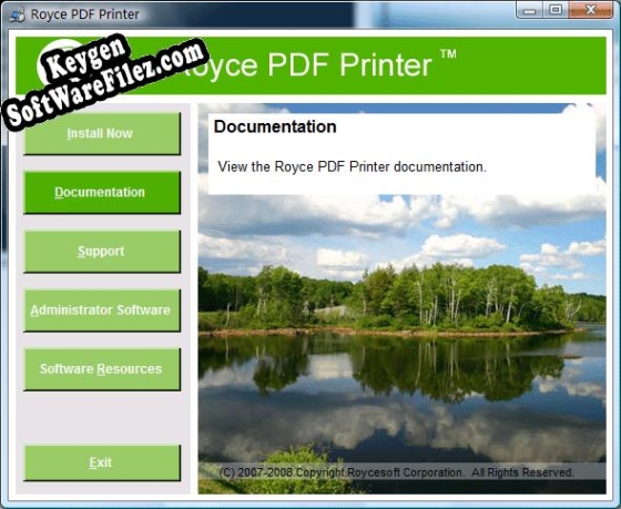 Key generator for Royce PDF Printer