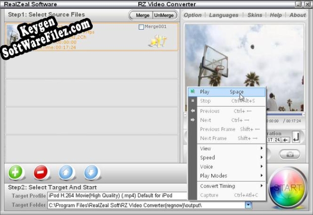 Key generator for RZ Video Converter