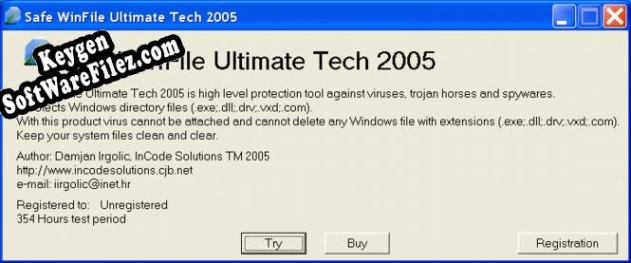 Safe WinFile Ultimate Tech 2005 key generator