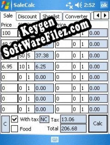 SaleCalc Key generator