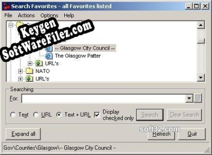 Search Favorites key free