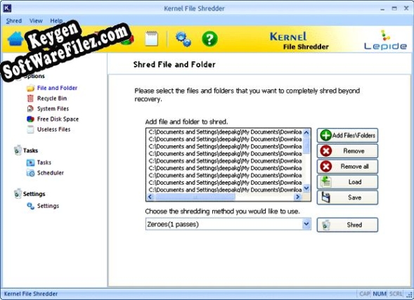 Key for Secure File Shredder