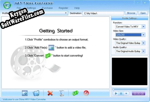 Shine MKV Video Converter activation key