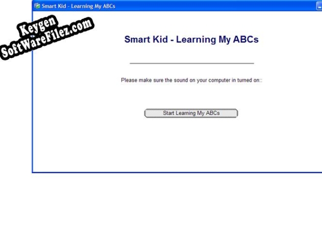 Registration key for the program Smart Kid - Learning My ABCs
