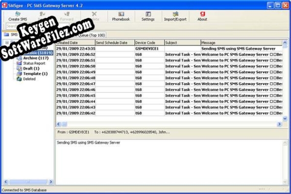SMSgee PC SMS Gateway Server activation key