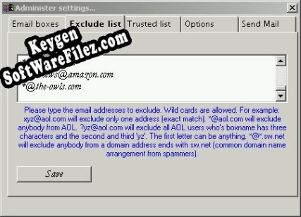 Activation key for SpamGuard