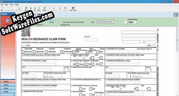 Speedy Claims CMS-1500 key generator