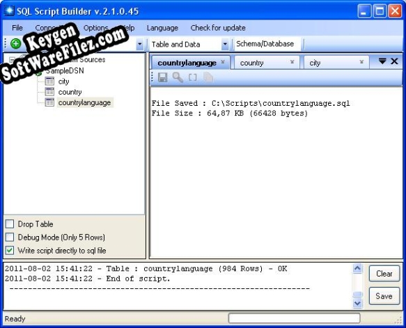 SQL Script Builder key free
