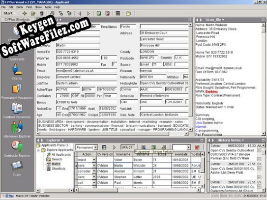 Swiftpro CVPlus Visual Recruitment Software serial number generator