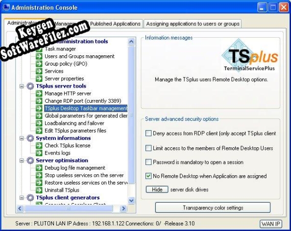 Terminal Service Plus key free