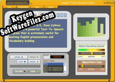 Free key for Text To Speech Synthesizer