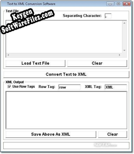 Text to XML Conversion Software serial number generator