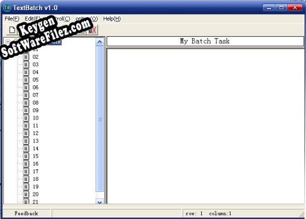 Key generator for TextBatch