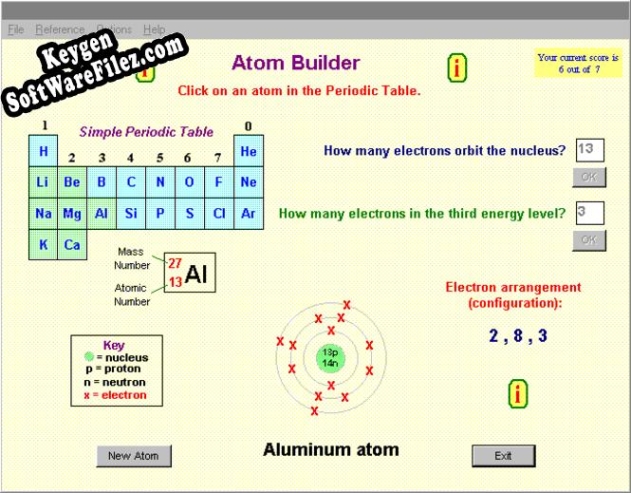 The Atom Builder Key generator