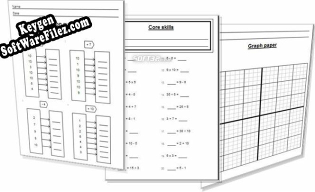 Key generator for The Worksheet King (Maths Pack 1)