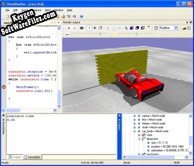 Activation key for ThreeDimSim:3D Mechanics simulator