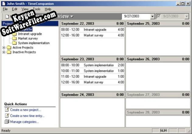 Registration key for the program TimeCompanion Desktop Edition