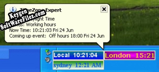 Key for TimeZone Expert  Gold edition