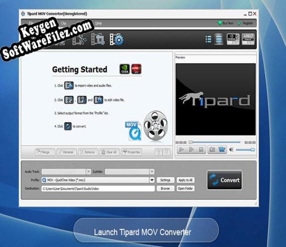 Activation key for Tipard MOV Converter