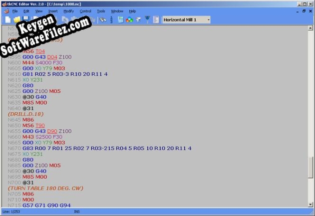 tkCNC Editor Key generator