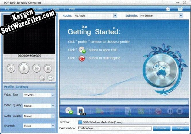 Key for TOP DVD to WMV Converter