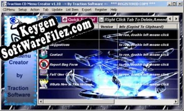 Key for Traction CD Menu Creator