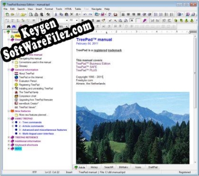 TreePad Business Edition key free