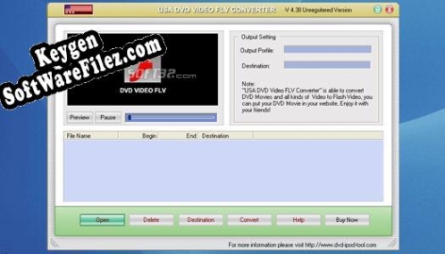 Key generator for USAsoft DVD Video FLV Converter