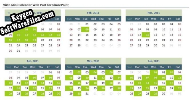 Key generator for Virto Ajax SharePoint Mini Calendar