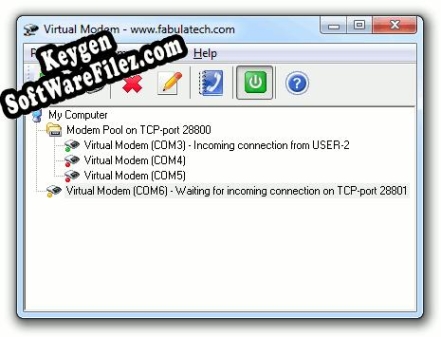 Registration key for the program Virtual Modem