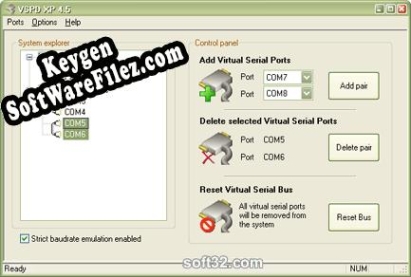 Activation key for Virtual Serial Port Driver XP4.5