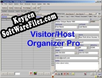 Key for Visitor/Host Organizer Pro