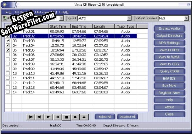 Visual CD Ripper key free