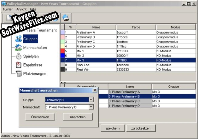 Key generator for Volleyball Manager Standard Edition