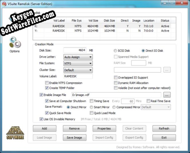 Key generator (keygen) VSuite Ramdisk (Standard Edition)