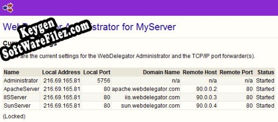 Key generator (keygen) WebDelegator